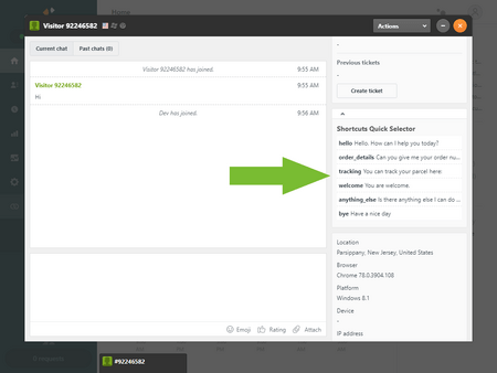 zendesk chat quick selector 1 Shortcut Quick Selector for Zendesk Chats